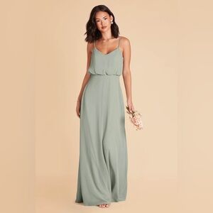 Birdy Grey Chiffon Sage Gwennie Dress Size XS
